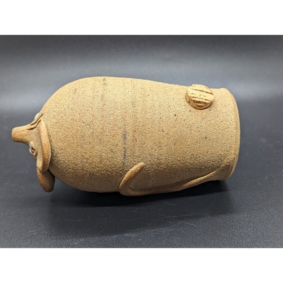 Vintage 1990 Schlauch Studio Pottery Mouse Grated Cheese Shaker or Vase 6" - Picture 7 of 15